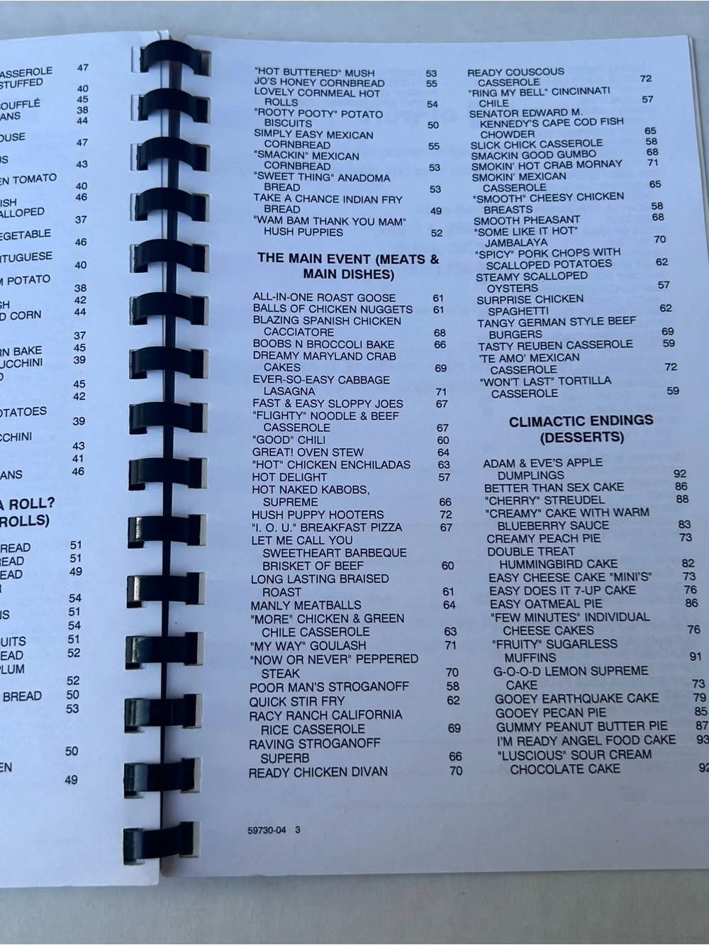 Doing It In The Kitchen Cookbook Alias Santa of Grove Oklahoma 2004 Funny